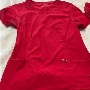 Red Women's Cherokee Infinity Scrub Set